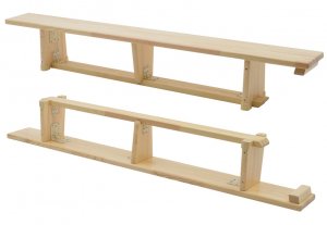 Gymnastická lavica 2,0 m - drevené nohy